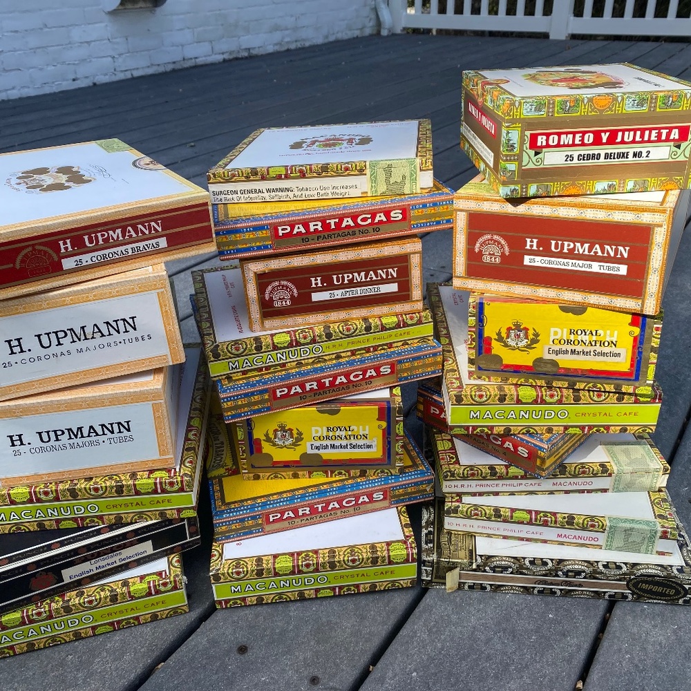 Vintage Cigar Box Set of 2